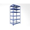 82382 5 regal metalowy do piwnicy biedrax 50 x 90 x 270 cm niebieski 6 polek ocynk