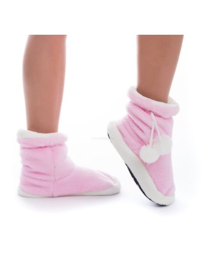 Huňaté papučky / čižmičky Poppy Well - soft; viac farieb (Farba Sivý melír, Veľkosť 38)