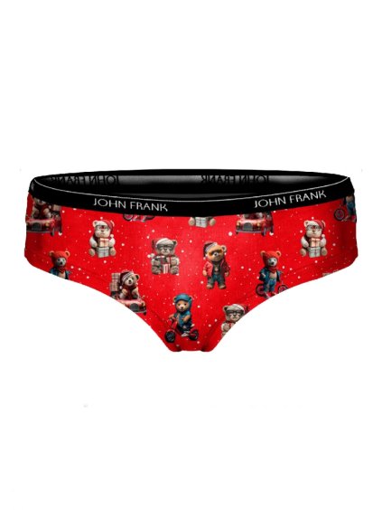 Dámske bavlnené vianočné nohavičky John Frank - viac vzorov (Farba Tmavomodrá, Veľkosť XL)