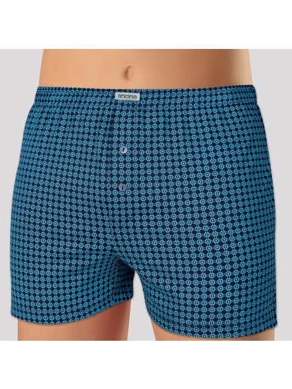 Bavlnené vzorované trenírky Andrie (Farba Modrá, Veľkosť L)