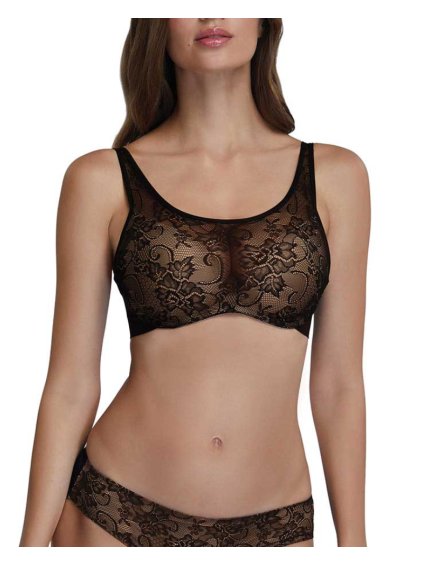 Vystužená podprsenka s čipkou Marc & Andre (Veľkosť 70 D)