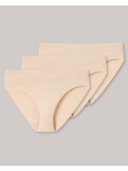 3PACK Bavlnené nohavičky s vyšším pásom Schiesser (Farba Biela, Veľkosť L)