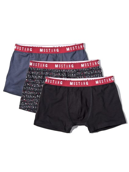 3PACK Bavlnené boxerky Mustang (Farba Mix, Veľkosť M)