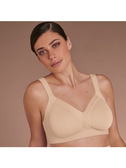 Dámska vystužená laserová podprsenka bez kostice s odľahčujúcimi ramienkami Anita Beauty shaper 5890; 5840 (Farba Bledoružová, Veľkosť 90 A)