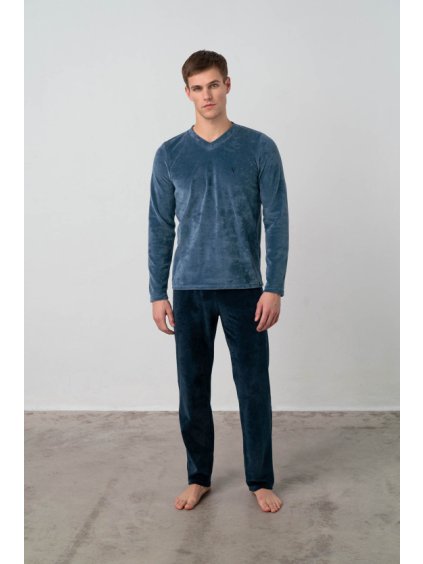 Domáce oblečenie / teplé pyžamo Vamp (Farba Modrá, Veľkosť M)