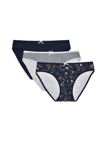 3PACK Klasické nohavičky Henderson (Farba Tmavomodrá, Veľkosť M)