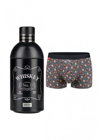 Pánske elastické boxerky "Whiskey" Soxo (Farba Antracit, Veľkosť M)