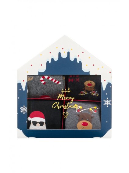 Vianočná súprava - boxerky + ponožky SOXO (Farba Mix, Veľkosť M)