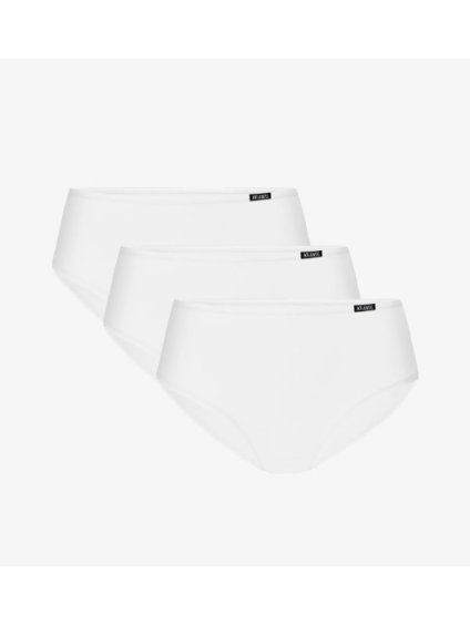 Dámske klasické bavlnené nohavičky 3 Pack Atlantic -3BPL-603 (Farba Biela, Veľkosť M)