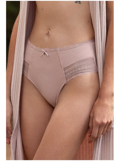 Dámske vyššie midi nohavičky s čipkou 2 PACK LAMA L-1530 do 4XL (Farba Mix, Veľkosť M)