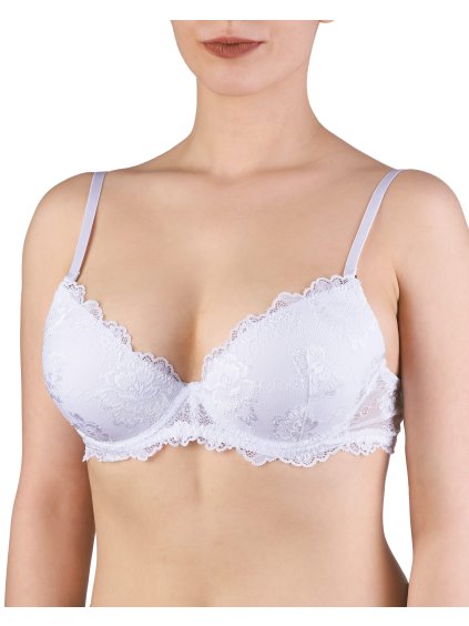 Čipkovaná push up podprsenka Lormar Prestige (Farba Biela, Veľkosť 70 B)