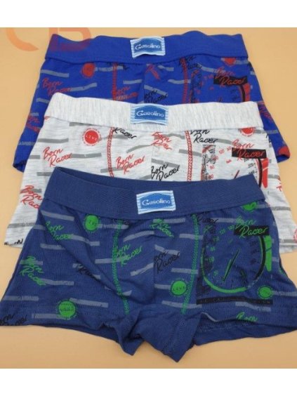 Detské bavlnené boxerky Gasolino Bimbo (Farba Sivý melír, Veľkosť 4R)