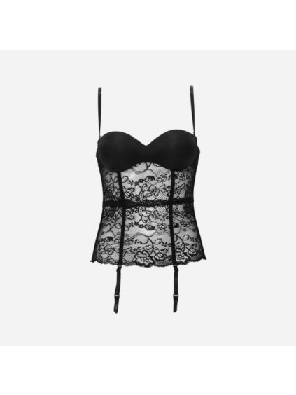 Čipkovaný korzet Sielei 1971 (Farba Biela, Veľkosť S)