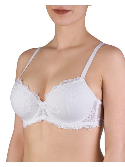 Vystužená podprsenka s kosticou Sielei 1942 (Farba Biela, Veľkosť 75 B)