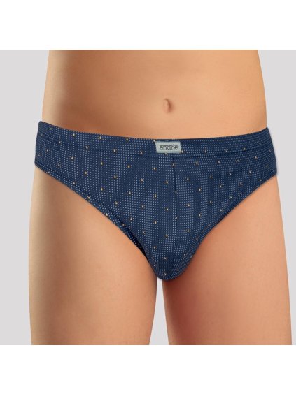 3PACK Vzorované bavlnené slipy Andrie (Veľkosť L)