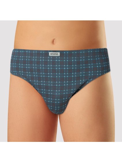 3PACK Vzorované bavlnené slipy Andrie (Veľkosť L)