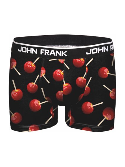 Boxerky s potlačou LÍZATKA John Frank JFBD296 (Farba Čierna, Veľkosť L)