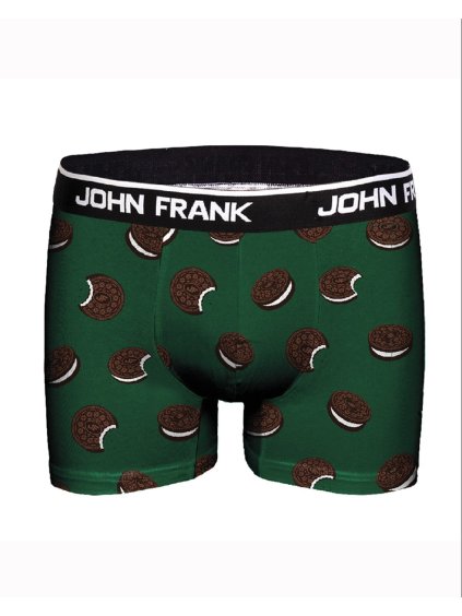 Bavlnené boxerky s potlačou COOKIES John Frank JFBD320 (Veľkosť L)