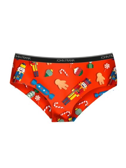 Vianočné hipster nohavičky NUT CRACKER John Frank WJFD-H37 (Veľkosť L)