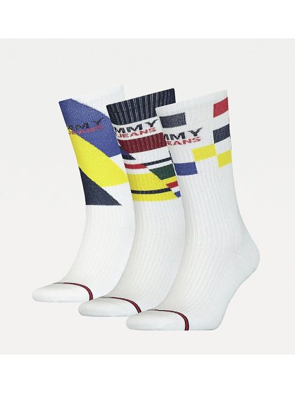 3PACK Unisex ponožky Tommy Jeans 100000921 001 (Veľkosť 35-38)