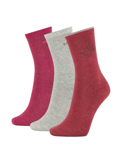 3PACK Zdobené ponožky Calvin Klein (Veľkosť UNI)