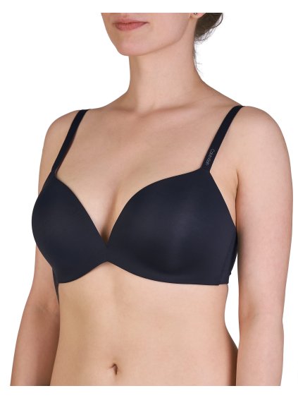 Hladká push up podprsenka Calvin Klein (Farba Čierna, Veľkosť 80 A)