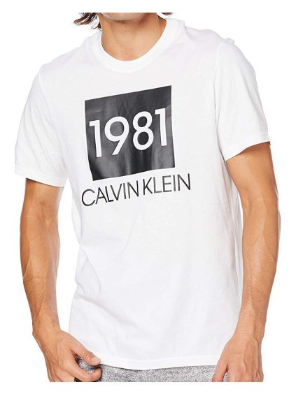 Tričko s krátkym rukávom Calvin Klein (Farba Biela, Veľkosť M)