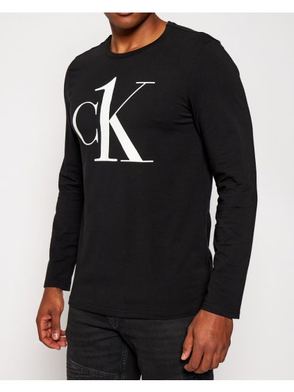 Tričko s dlhým rukávom Calvin Klein (Farba Čierna, Veľkosť M)