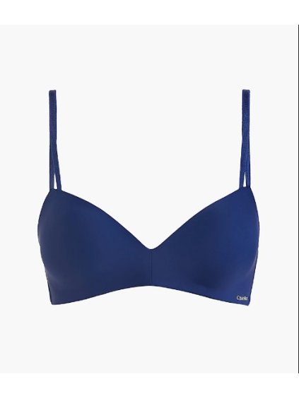 Vystužená podprsenka bez kostíc Calvin Klein QF6017E (Farba Tmavomodrá, Veľkosť 75 B)