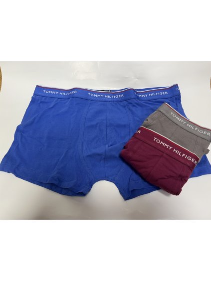 3PACK organická bavlna-elastické boxerky Tommy Hilfiger DUŠAN 01994