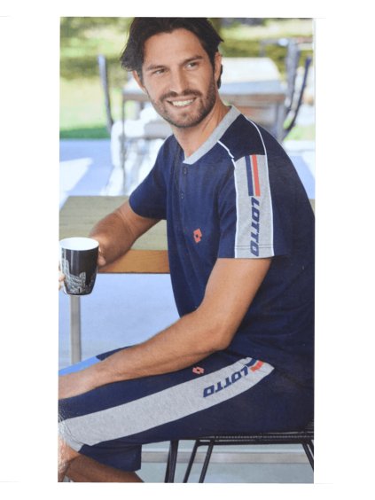 Krátka bavlnená súprava Lotto (Farba Tmavomodrá, Veľkosť L)