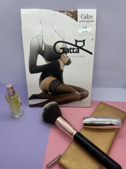 Samodržky / samodržiace pančuchy / nadkolienky so silikónovým pásom Gatta Classic Michelle 20DEN
