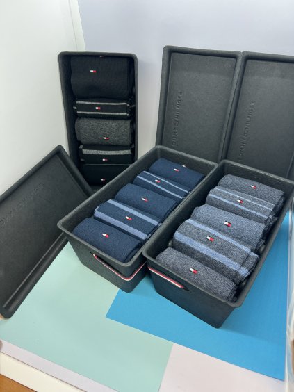 5PACK pánske ponožky Tommy Hilfiger v papierovej krabičke- giftbox 701220145