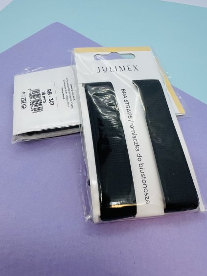 Čierne ramienka 18 mm Julimex RB 301