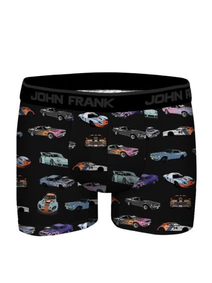 Vtipné modalové boxerky s potlačou RETRO RACER - CARS John Frank JFBDMOD-183