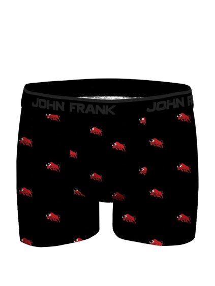 Vtipné modalové boxerky s potlačou BULLS John Frank JFBDMOD-332
