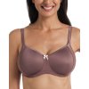 Jemne vystužená podprsenka bez kostice Rosa Faia Fleur 5654 (Farba Antracit, Veľkosť 90 D)