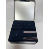 4PACK Pánske klasické bavlnené ponožky Tommy Hilfiger v plechovej dóze MARTIN 701224441