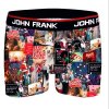 Vianočné boxerky Xmas Spirit John Frank JFBD22; JFBD47; JFBD39 (Farba Čierna, Veľkosť XL)