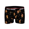 Vianočné boxerky Xmas Spirit John Frank JFBD22; JFBD47; JFBD39 (Farba Čierna, Veľkosť XL)