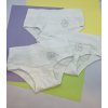 3PACK jednofarebné dievčenské bavlnené nohavičky Emy 659