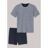 Krátke bavlnené pyžamo Schiesser (Farba Tmavomodrá, Veľkosť L)