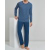 Dlhé pásikavé pyžamo Schiesser (Farba Tmavomodrá, Veľkosť M)