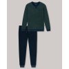 Pruhované froté pyžamo Schiesser (Farba Tmavozelená, Veľkosť L)