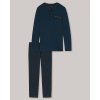 Bavlnené pyžamo s náprsným vreckom Schiesser Fine Interlock (Veľkosť XL)