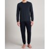 Pruhované modalové pyžamo Schiesser Long Life Soft (Farba Čierna, Veľkosť M)