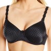 Nevystužená vzorovaná podprsenka bez kostice ROSA FAIA Josephine 5675 (Farba Čierna, Veľkosť 80 B)