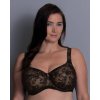 Nevystužená čipkovaná podprsenka s kosticou ROSA FAIA Abby 5216 (Farba Čierna, Veľkosť 75 F)
