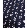 Dlhé bavlnené pyžamo s ľudovým vzorom Vamp 13657 (Farba Tmavomodrá, Veľkosť L)