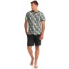 Krátke bavlnené tropické pyžamo Vamp 14717 (Farba Zelená, Veľkosť M)